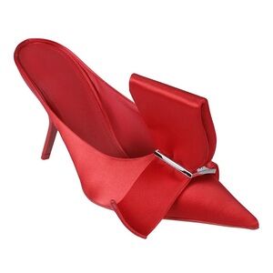 NIB FERRAGAMO BOW TIE SILK MULES❤️❤️